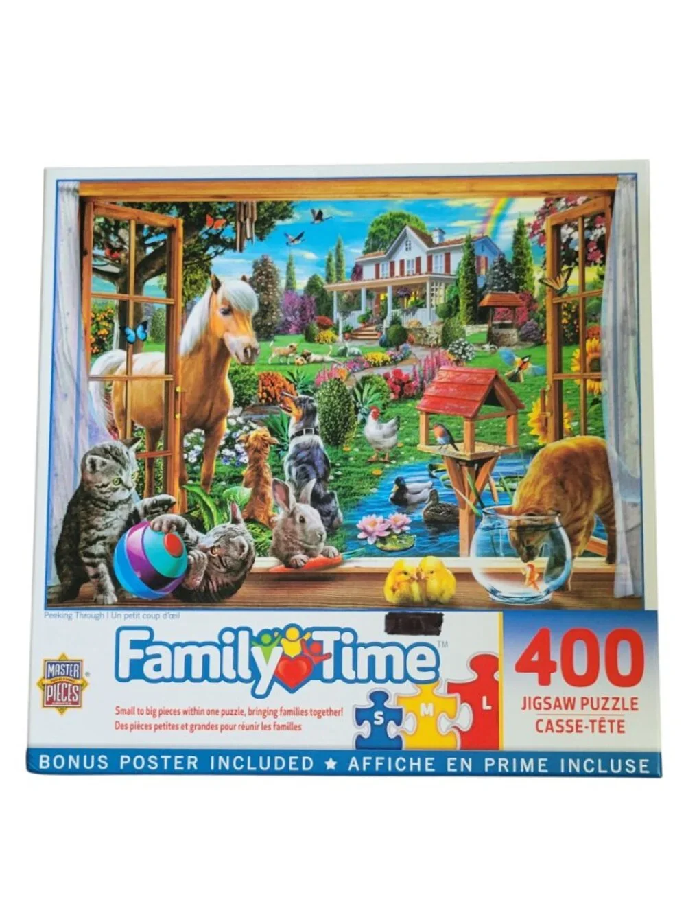 Lot of 4 MasterPieces Green Acres & Family Time EZ Grip Jigsaw Puzzles